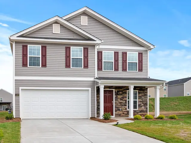 Freshly washed two-story house