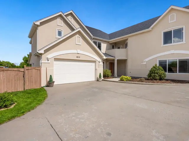 Clean concrete driveway